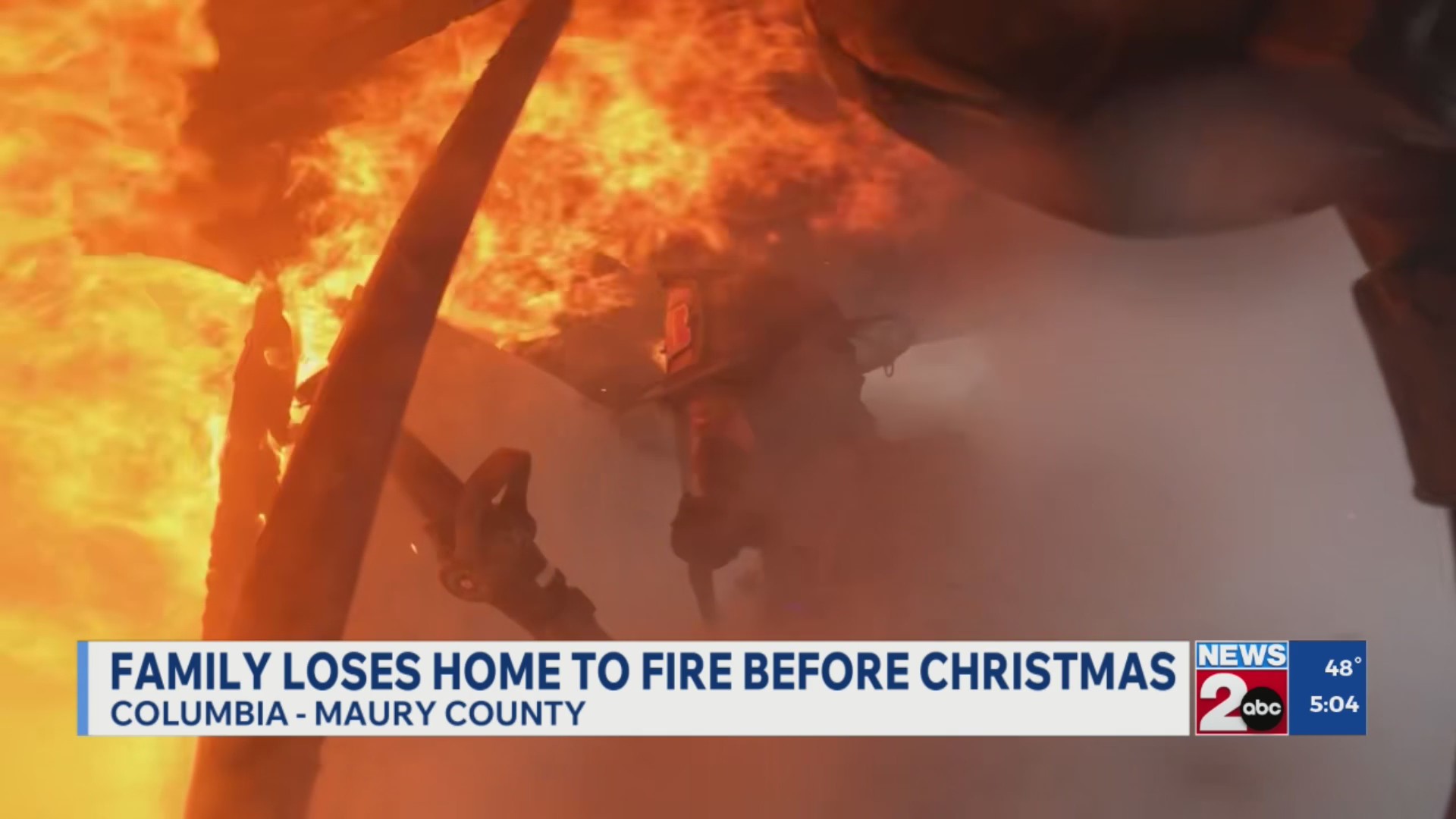 Maury County family loses home to fire before Christmas – WKRN News 2