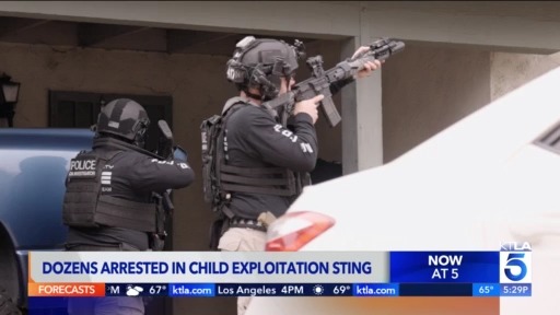 Dozens arrested in SoCal child exploitation sting – KTLA