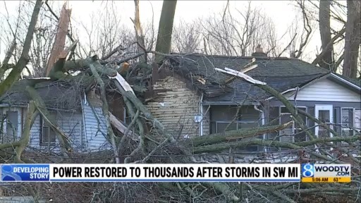 Power restored to thousands after storms in SW MI – WOODTV.com