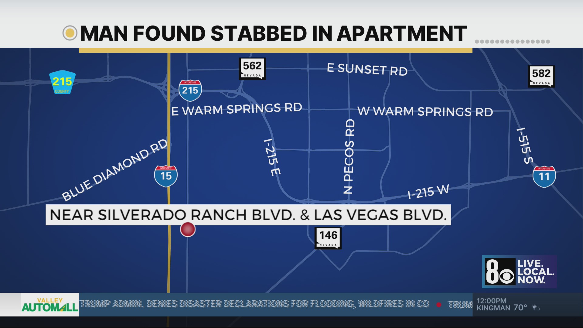 Man stabbed to death in Las Vegas apartment complex – KLAS