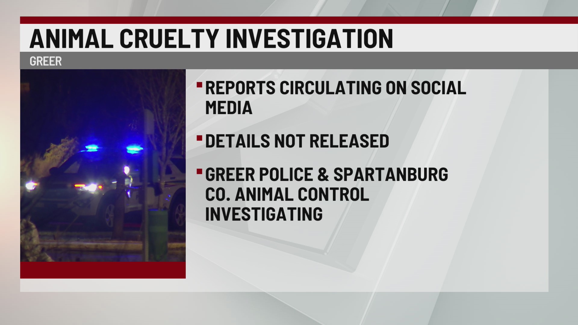 Animal cruelty investigation underway in Spartanburg Co. – WSPA 7NEWS