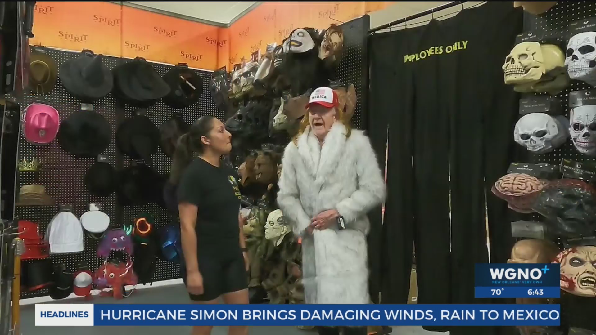 Do you have that in purple? At Spirit Halloween in Metairie – WGNO