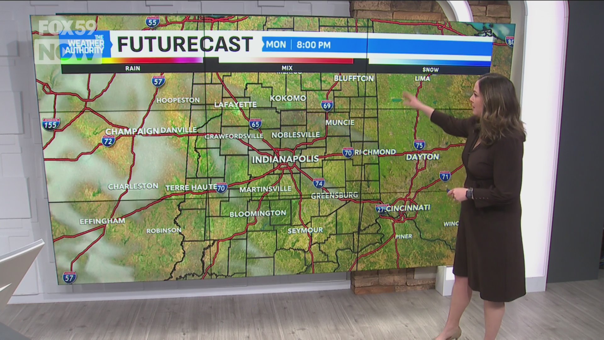 Record high sunday leads to 40 degree drop with cold front – Fox 59