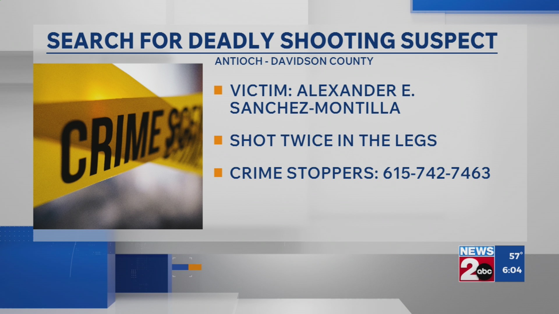 Search for deadly Antioch shooting suspect – WKRN News 2