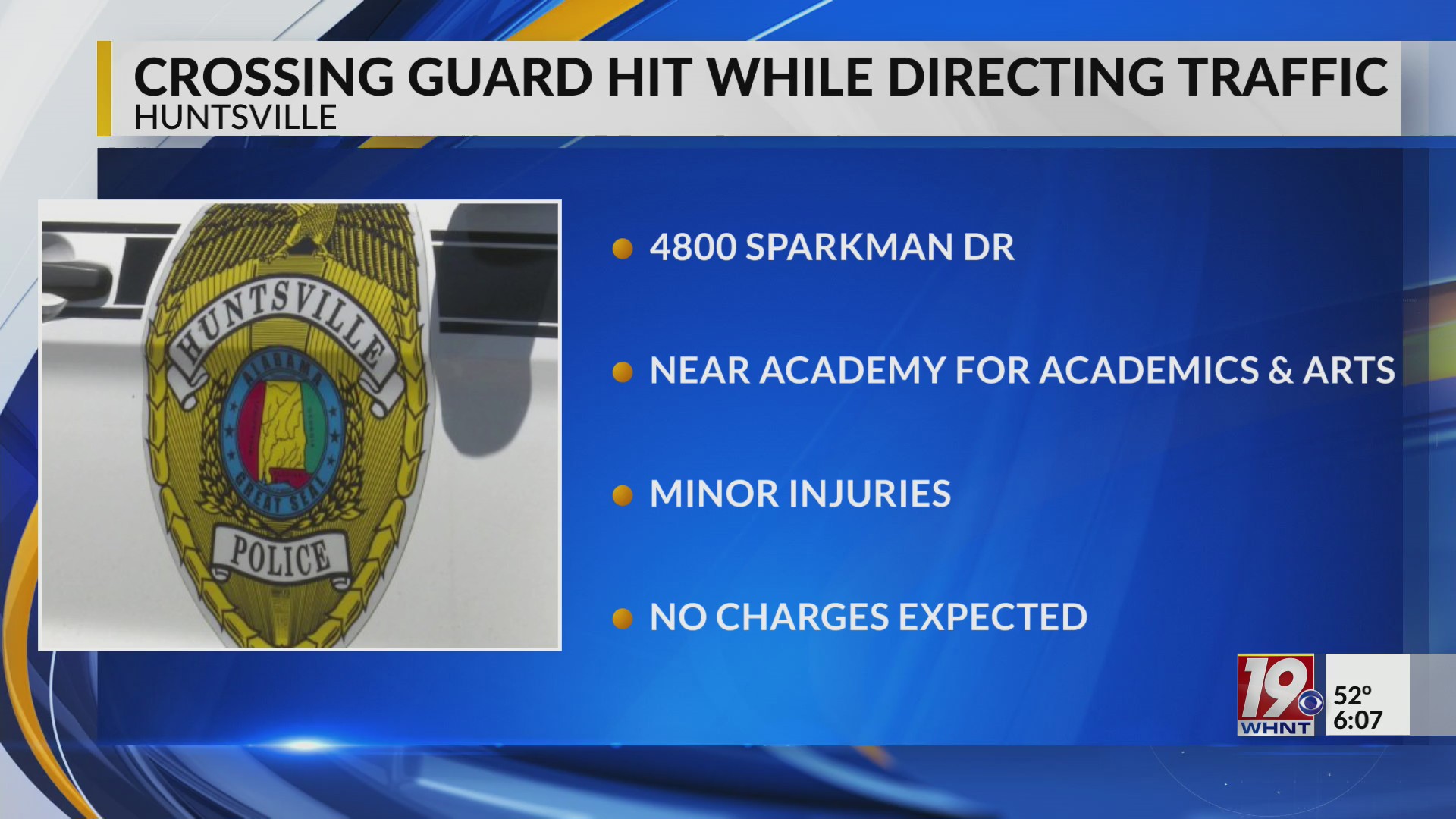 Crossing Guard Hit While Directing Traffic | Dec. 10, 2025 | News 19 at ...