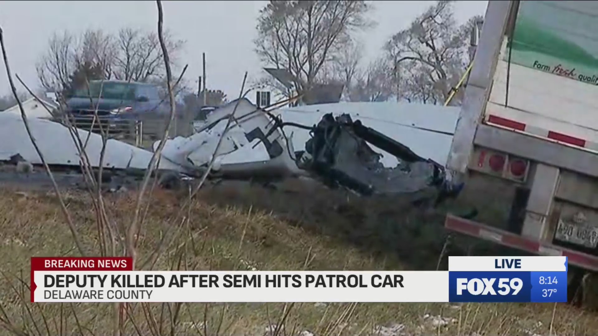 UPDATE: Delaware County deputy killed in crash on I-69 – Fox 59