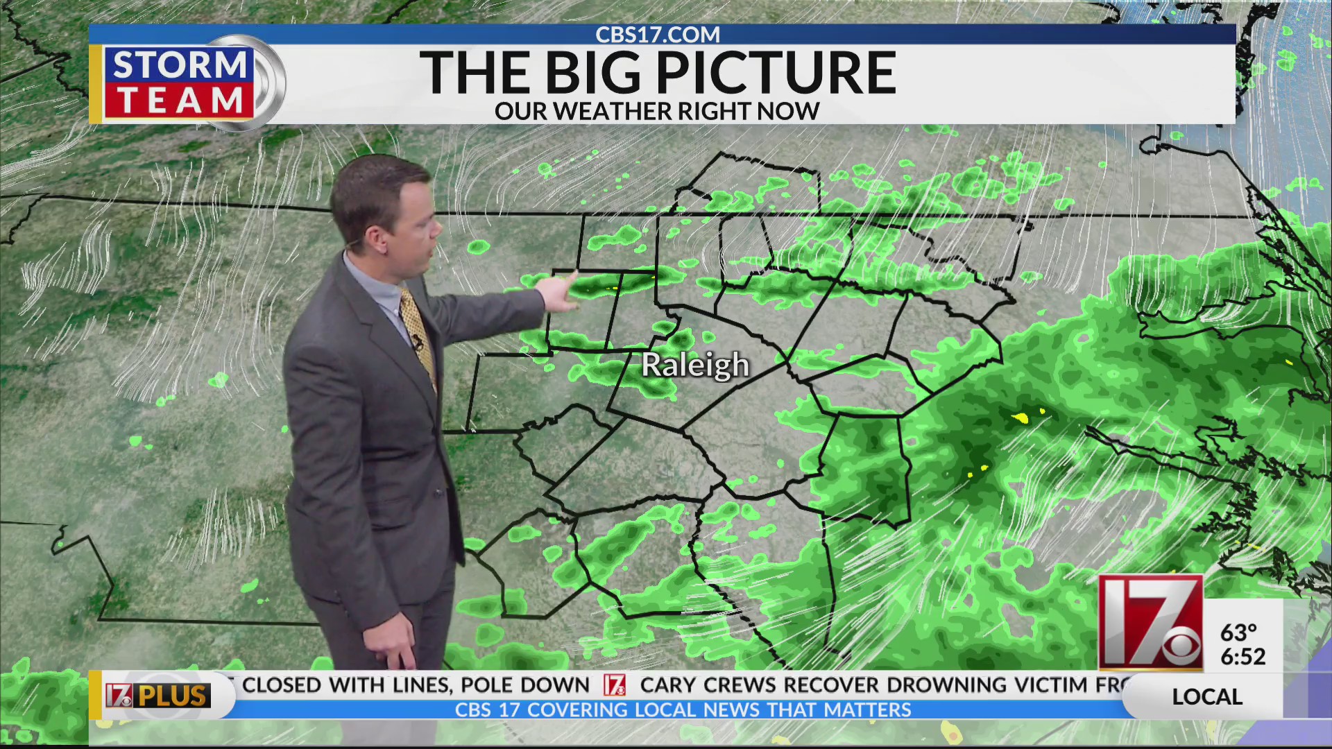 Central NC cool Sunday with rain chances in days ahead – CBS17.com