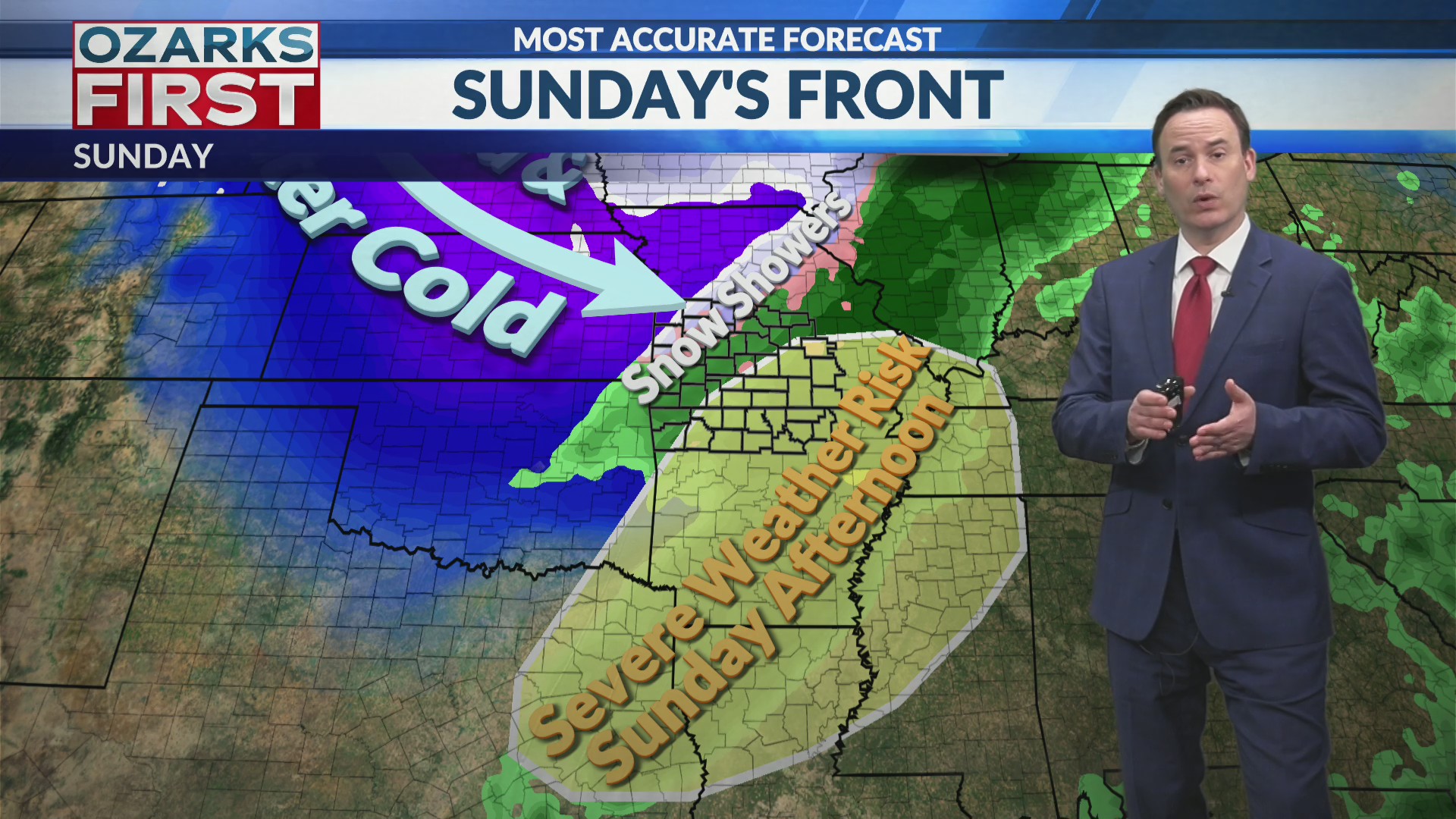 Strong cold front Sunday delivers storms, wind, and winter cold – KOLR ...