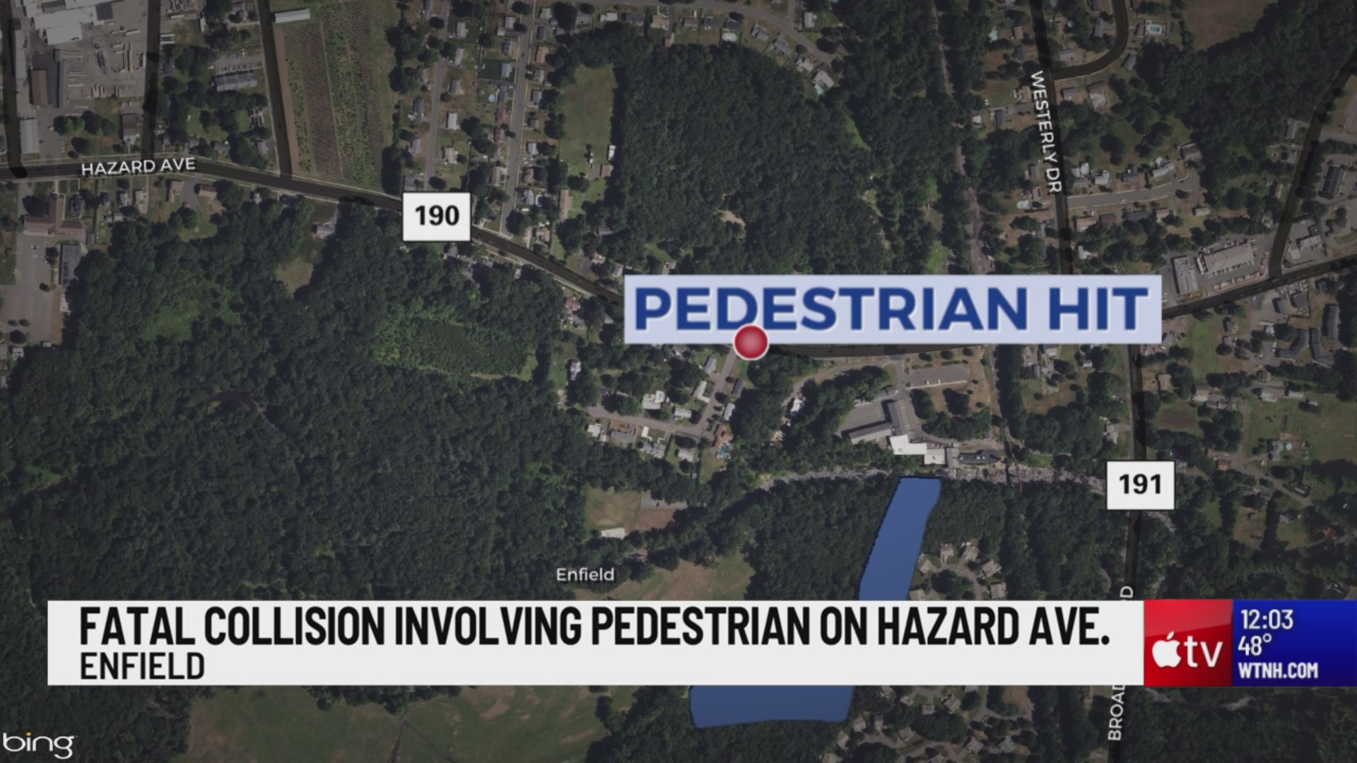 Pedestrian dies after being struck by vehicle on Route 190 in Enfield ...