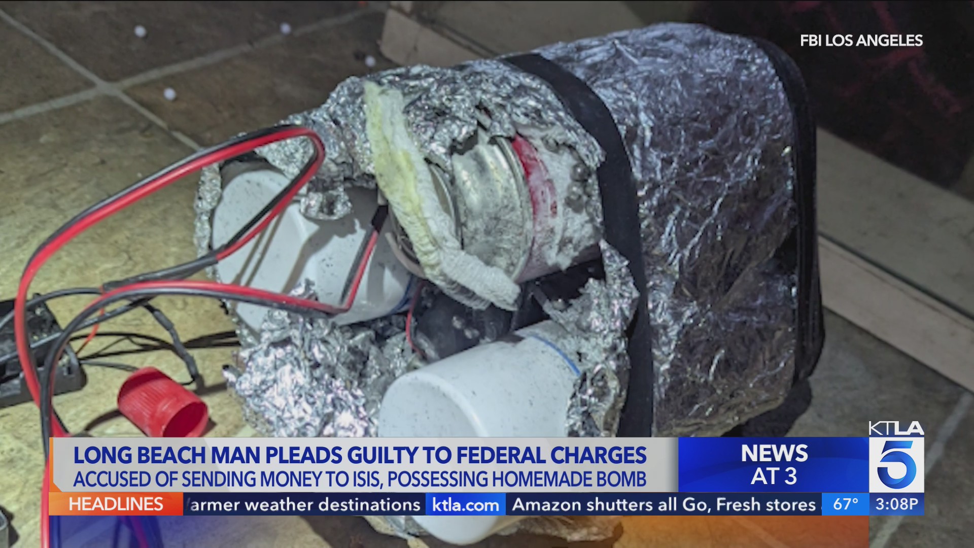Long Beach man pleads guilty to backing ISIS, homemade bomb charges – KTLA