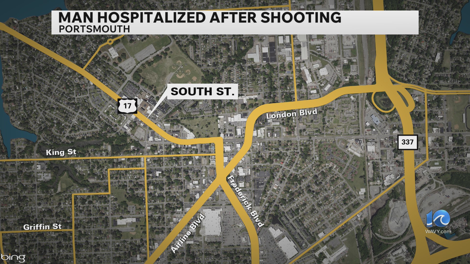 Portsmouth police respond to shooting on South Street – WAVY.com