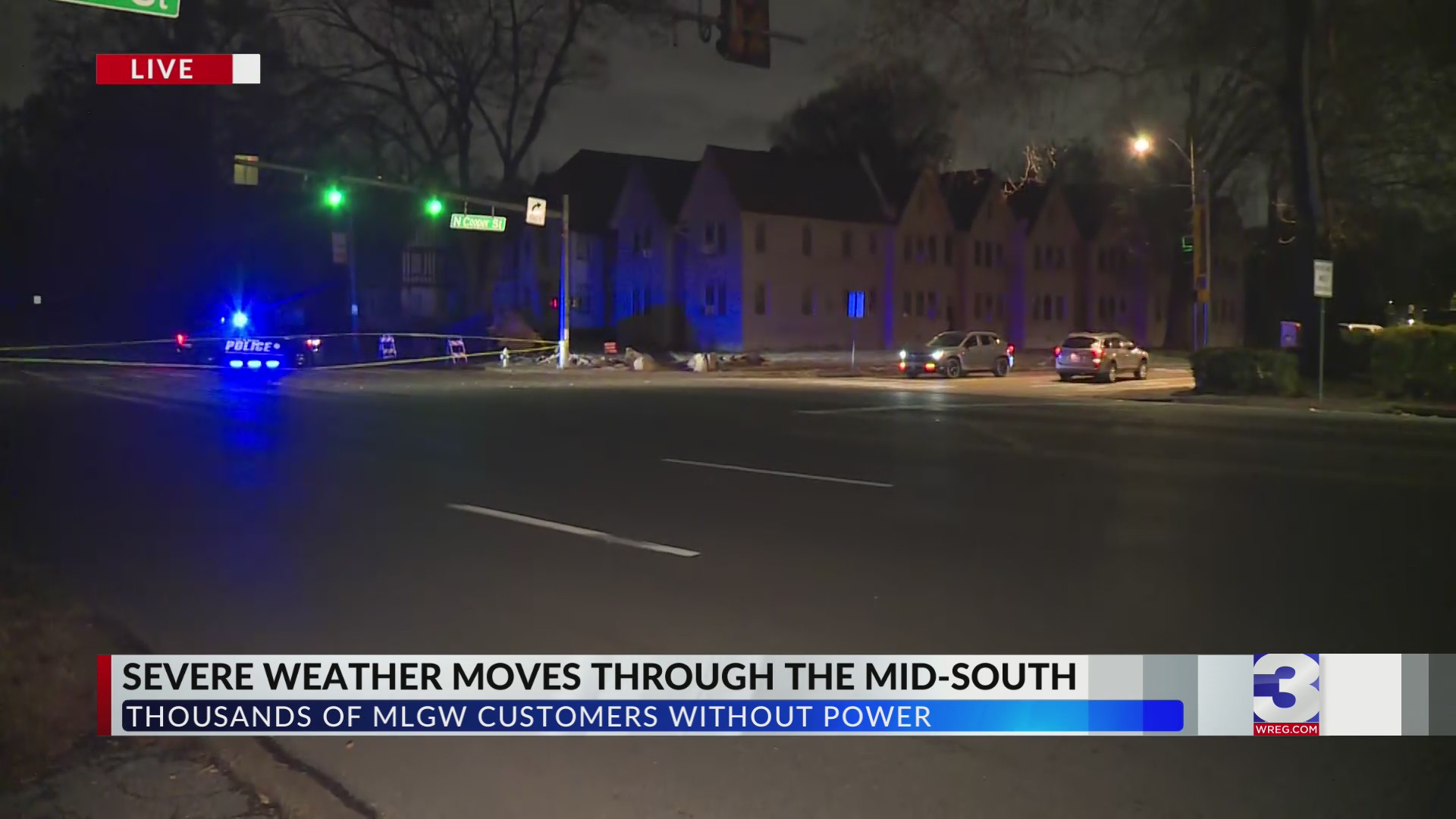 Severe storm leaves thousands of MLGW customers without power – WREG.com
