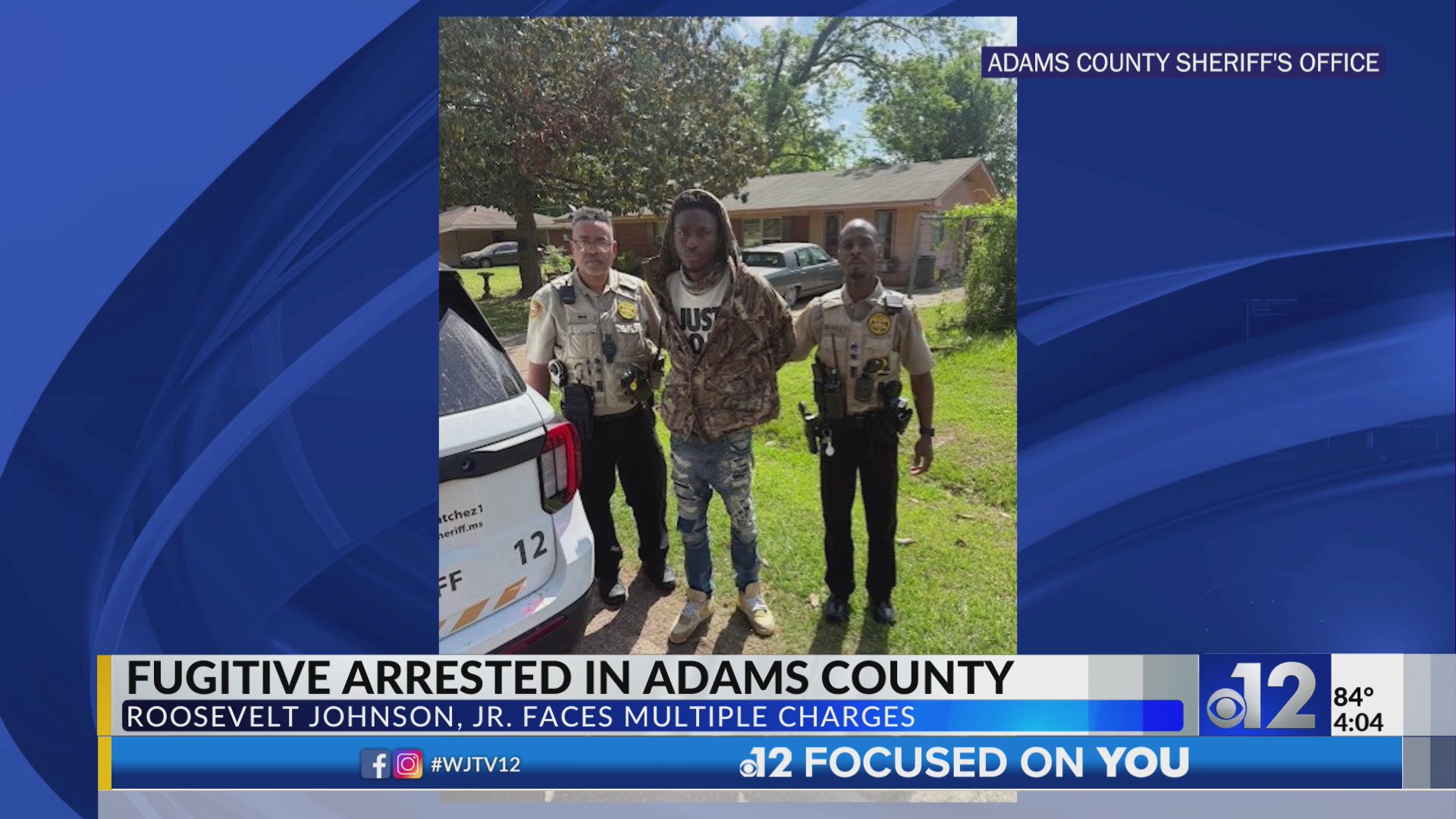 Adams County fugitive found hiding in abandoned vehicle: sheriff – WJTV