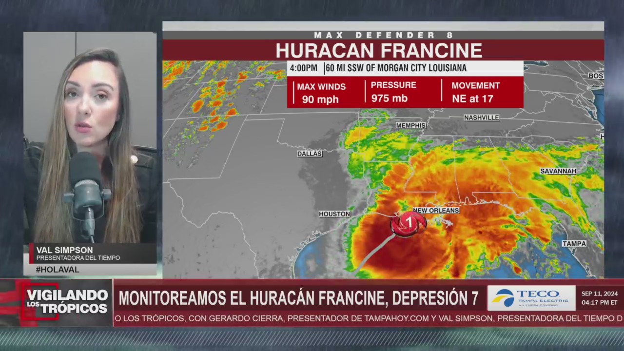 Huracán Francine, de categoría 1, tocará tierra el miércoles, según el NHC episode artwork