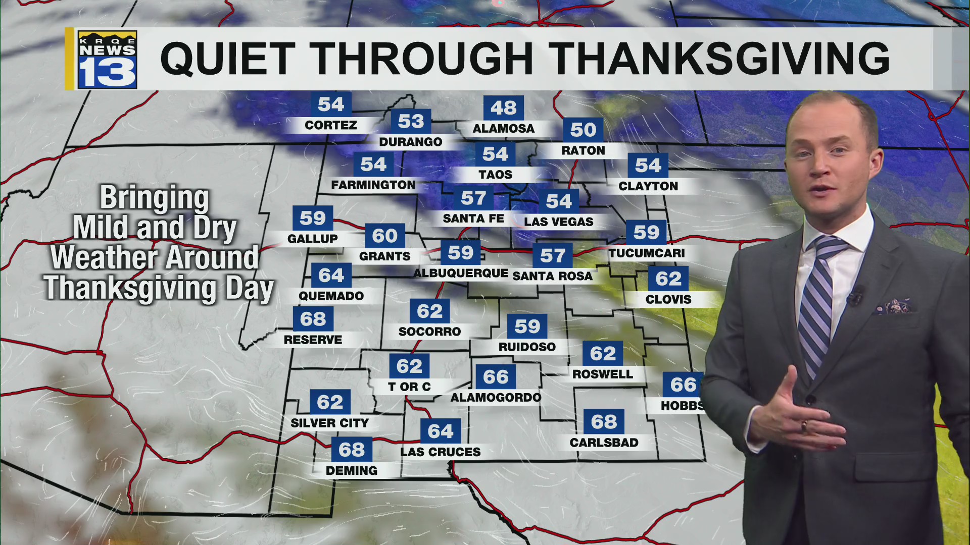Quiet weather continues through Thanksgiving across New Mexico – KRQE ...
