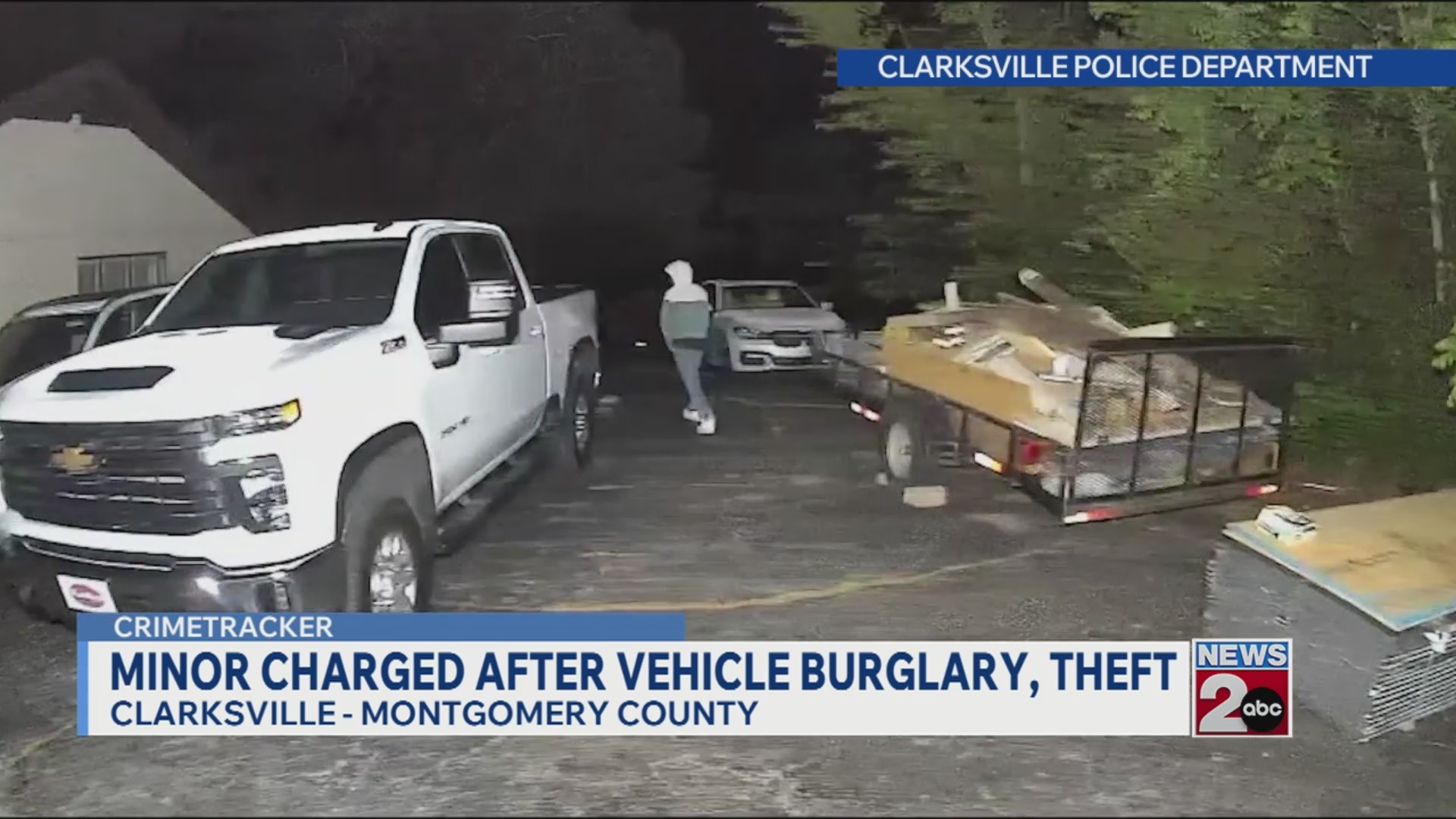 Minor charged after vehicle theft, burglary in Clarksville – WKRN News 2