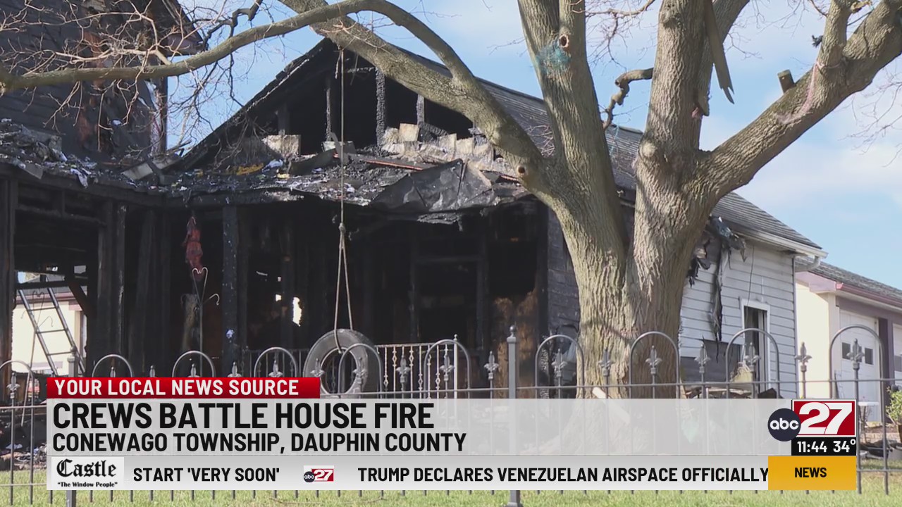 Crews battle house fire in Dauphin County – ABC27