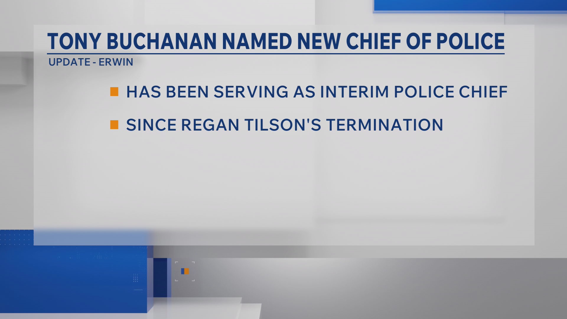 Erwin Police Tony Buchanan appointed Erwin police chief – WJHL | Tri-Cities News ...