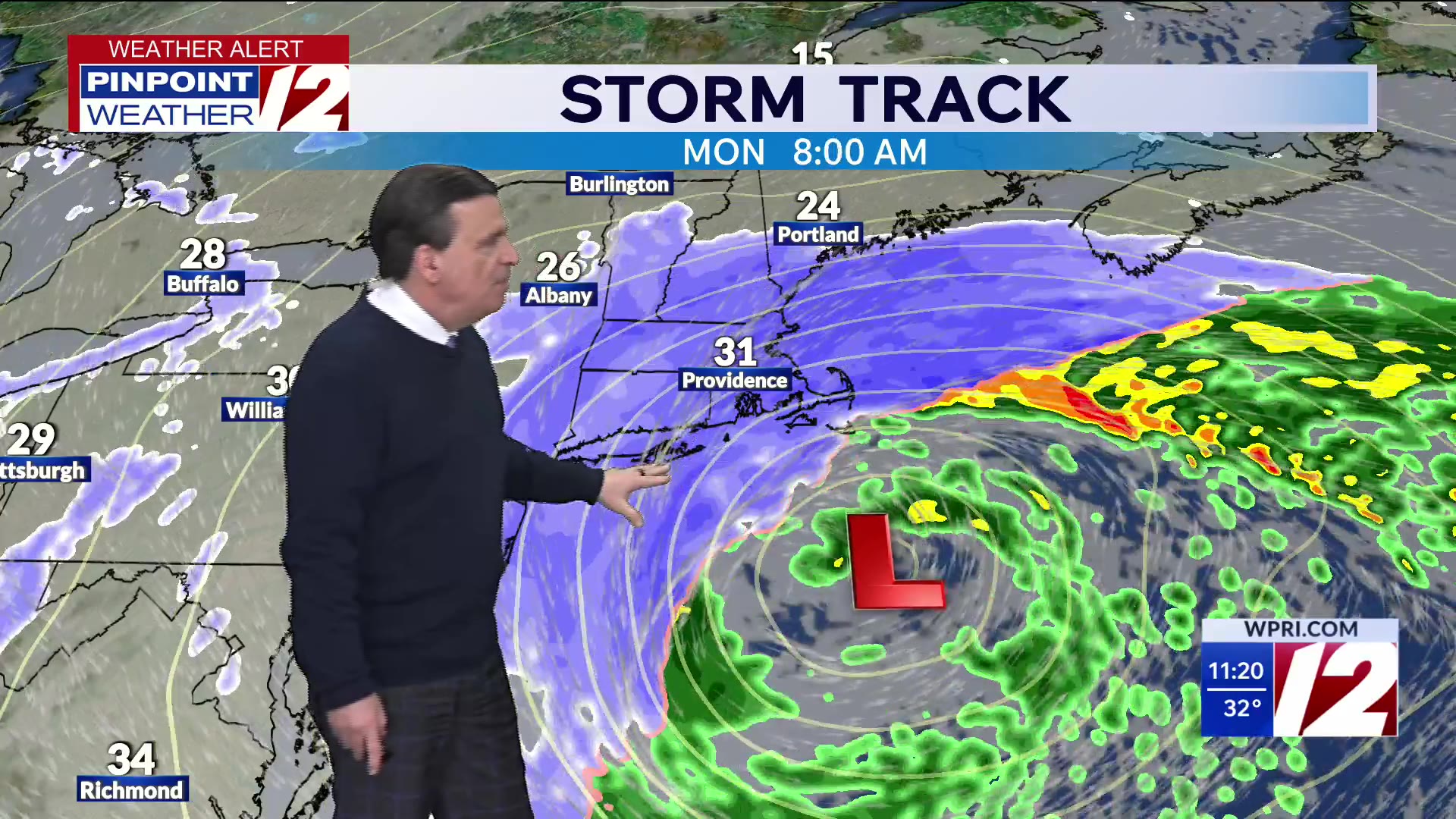 WPRI 12 Weather Forecast 2/22/26: Blizzard Intensifying Overnight ...