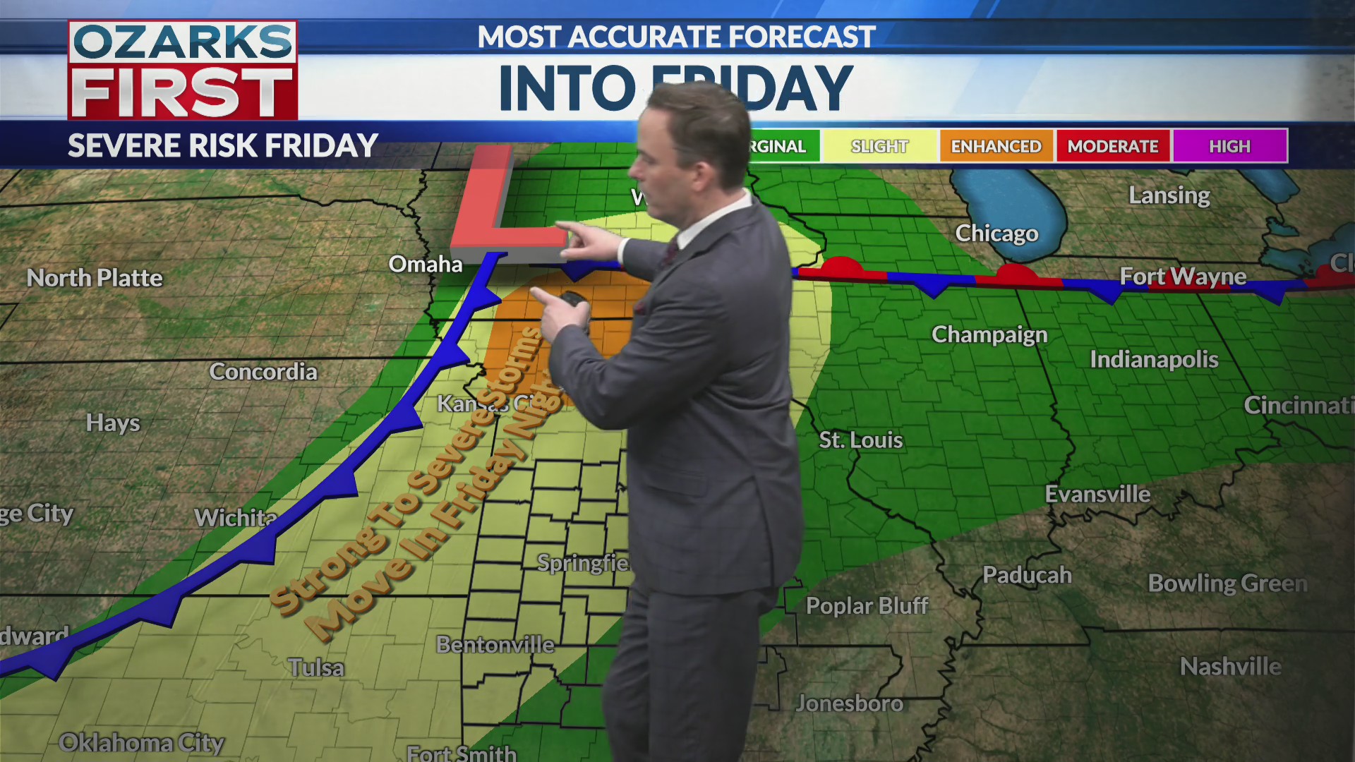 Ending the week with wind, warmth, and another round of storms – KOLR ...