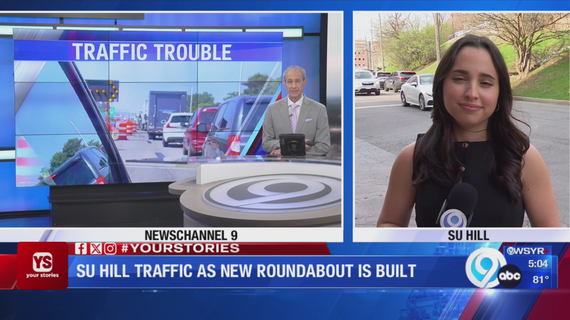 Su Roundabout SU hill traffic as new roundabout is built – WSYR