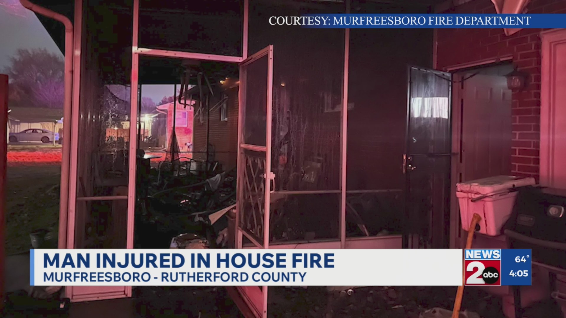 Man injured in Murfreesboro house fire – WKRN News 2
