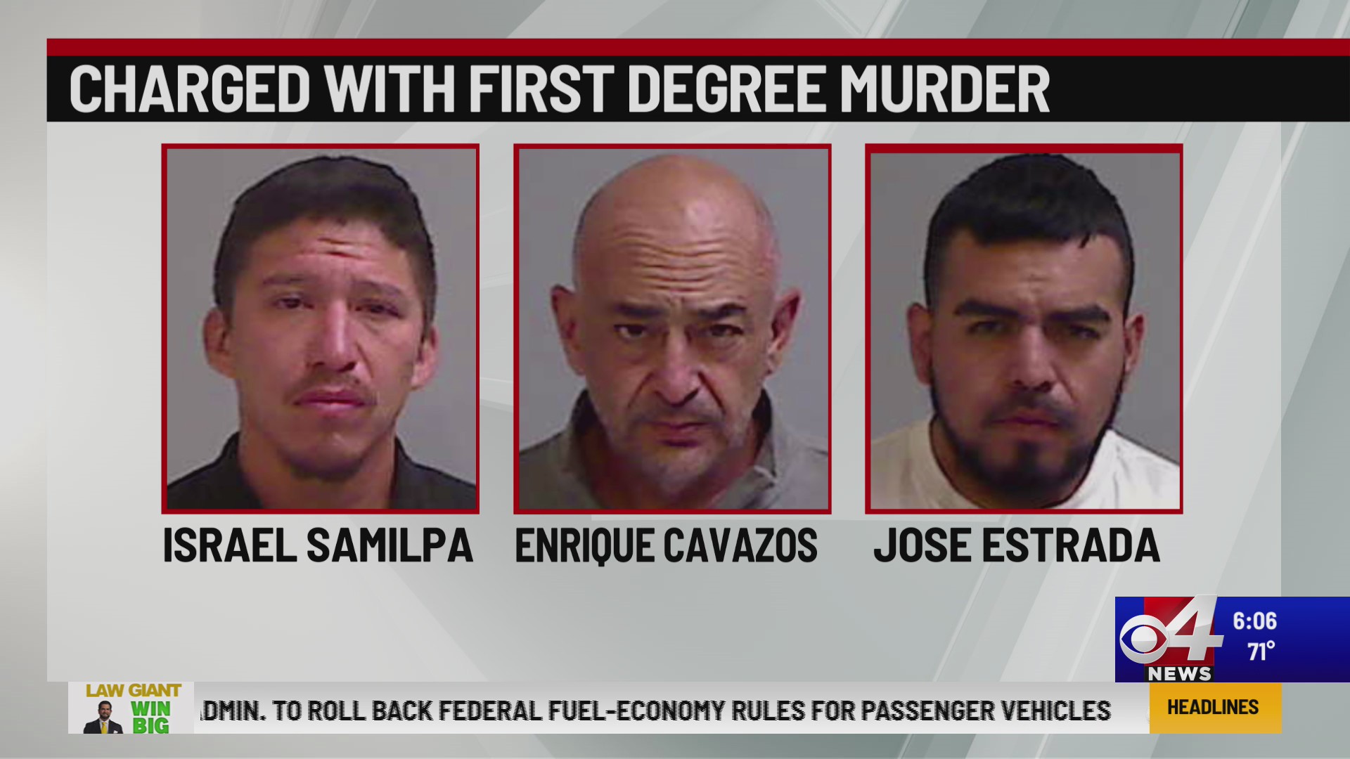 Charged with First Degree Murder – KVEO-TV