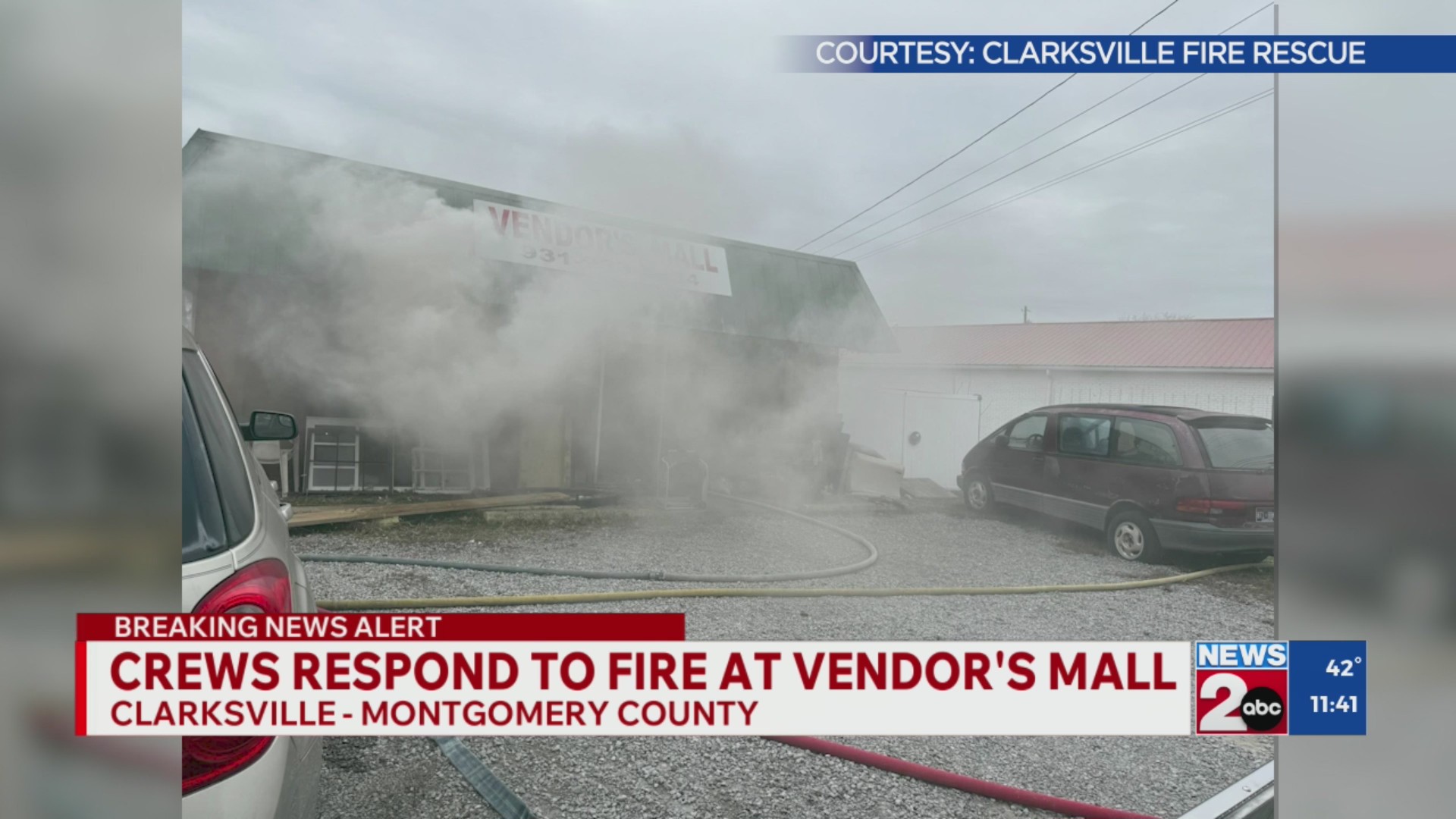 Crews respond to fire at Vendor’s Mall in Clarksville – WKRN News 2