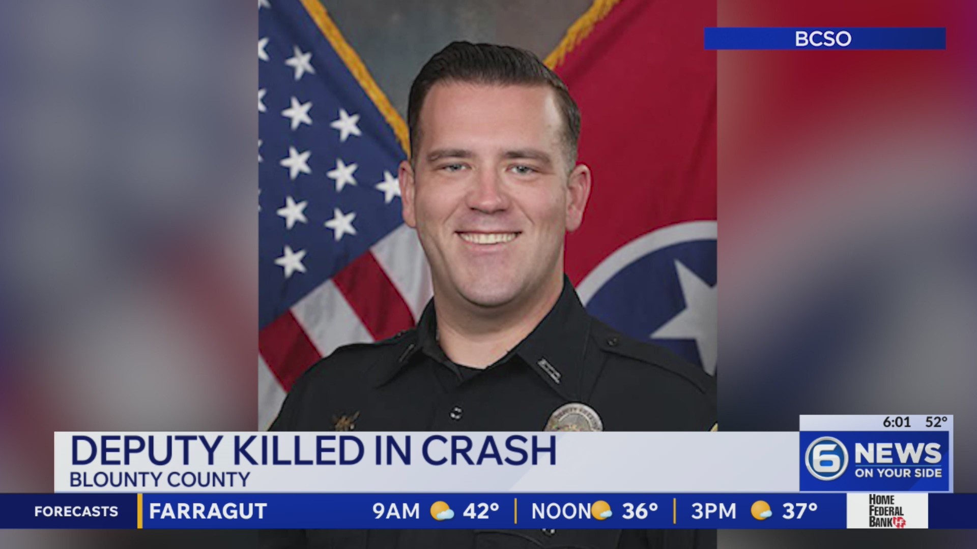 Blount County Sheriff’s deputy killed in car crash – WATE 6 On Your Side