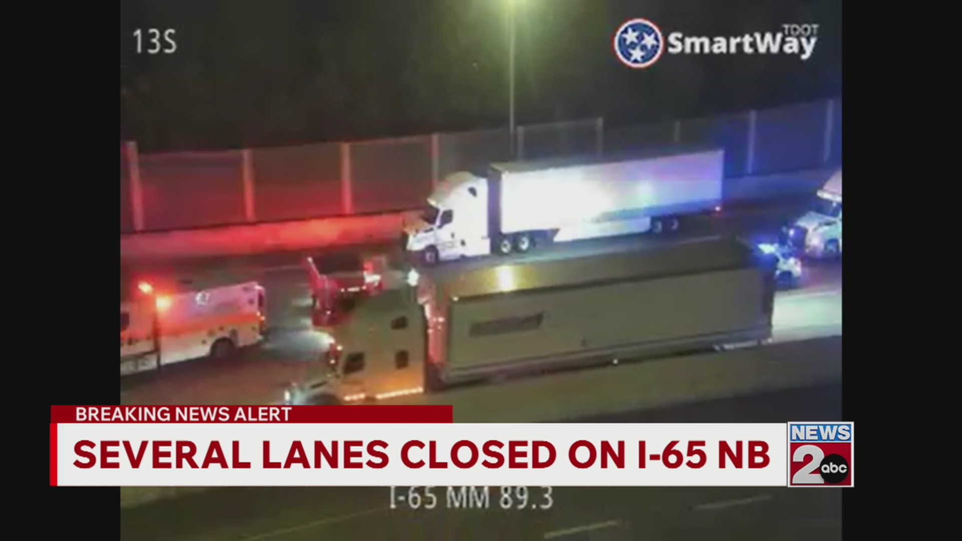Multi-vehicle crash reported on I-65 in Nashville – WKRN News 2