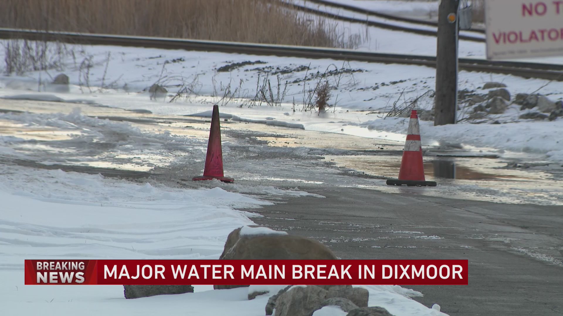 More than half of Dixmoor impacted by major water main break – WGN-TV