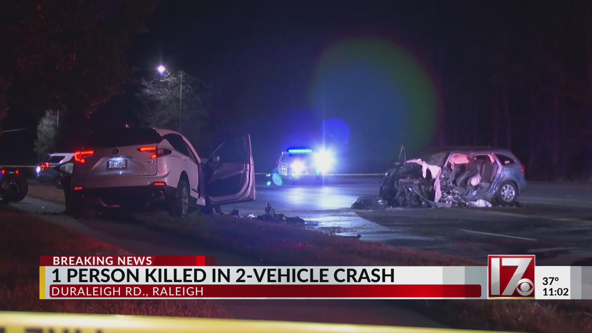 1 person killed in 2-vehicle crash in Raleigh – CBS17.com
