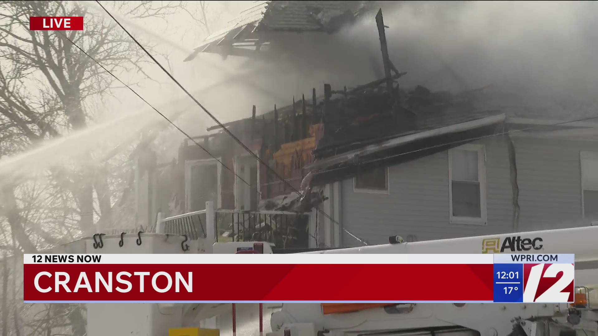 Crews battle major fire in Cranston – WPRI.com