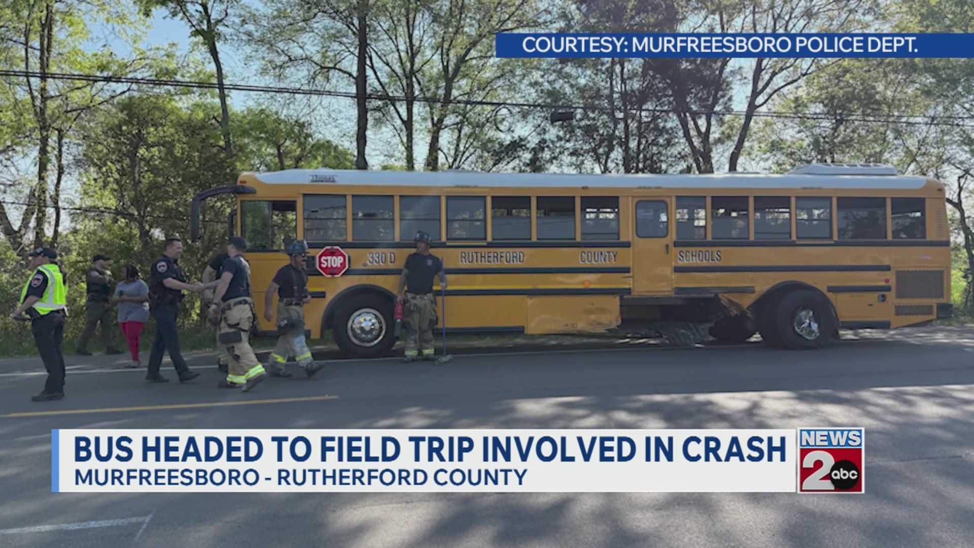 Rutherford County bus headed to field trip involved in crash – WKRN News 2
