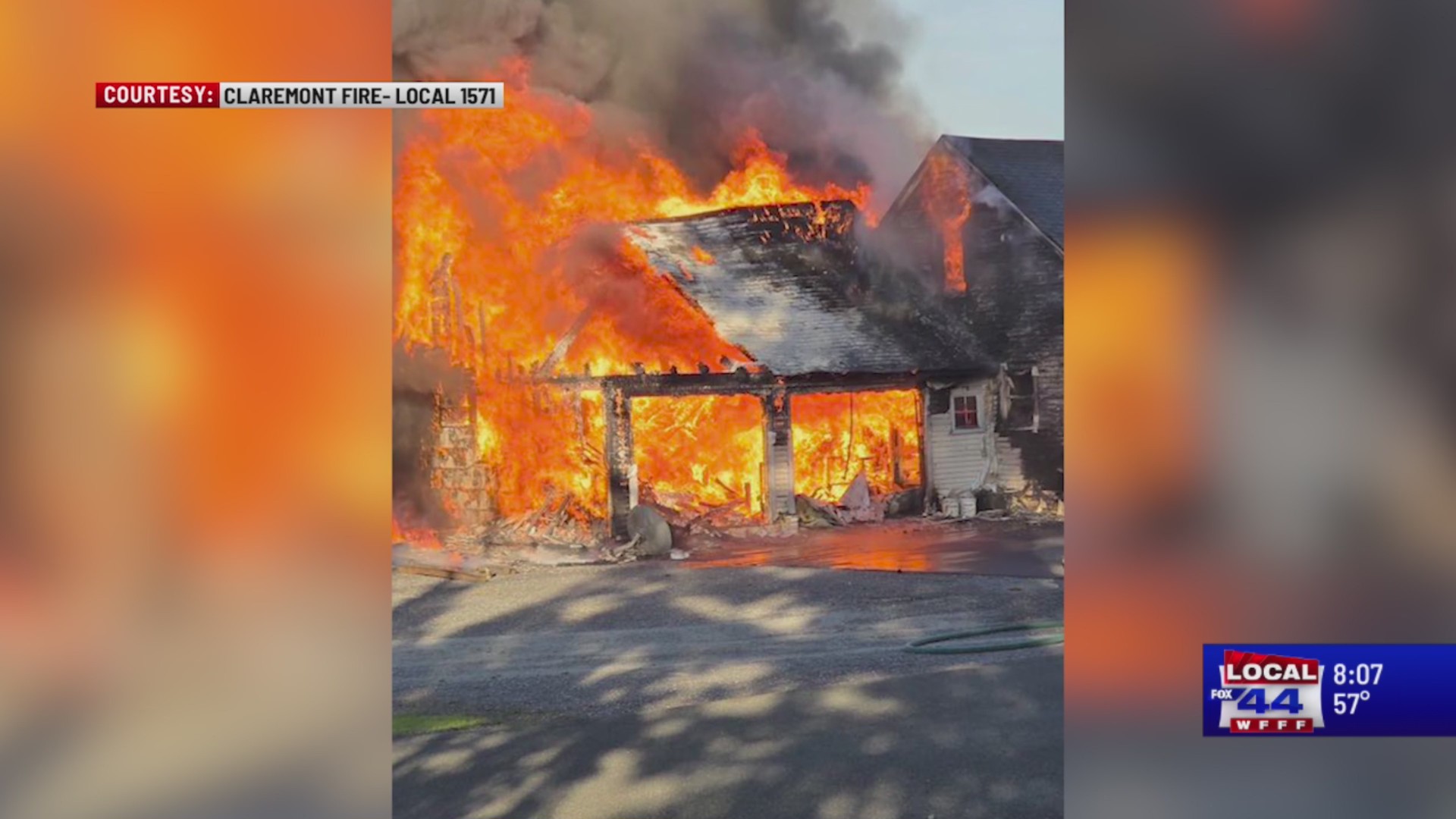 Home destroyed by fire in Sullivan County, NH – ABC22 & FOX44