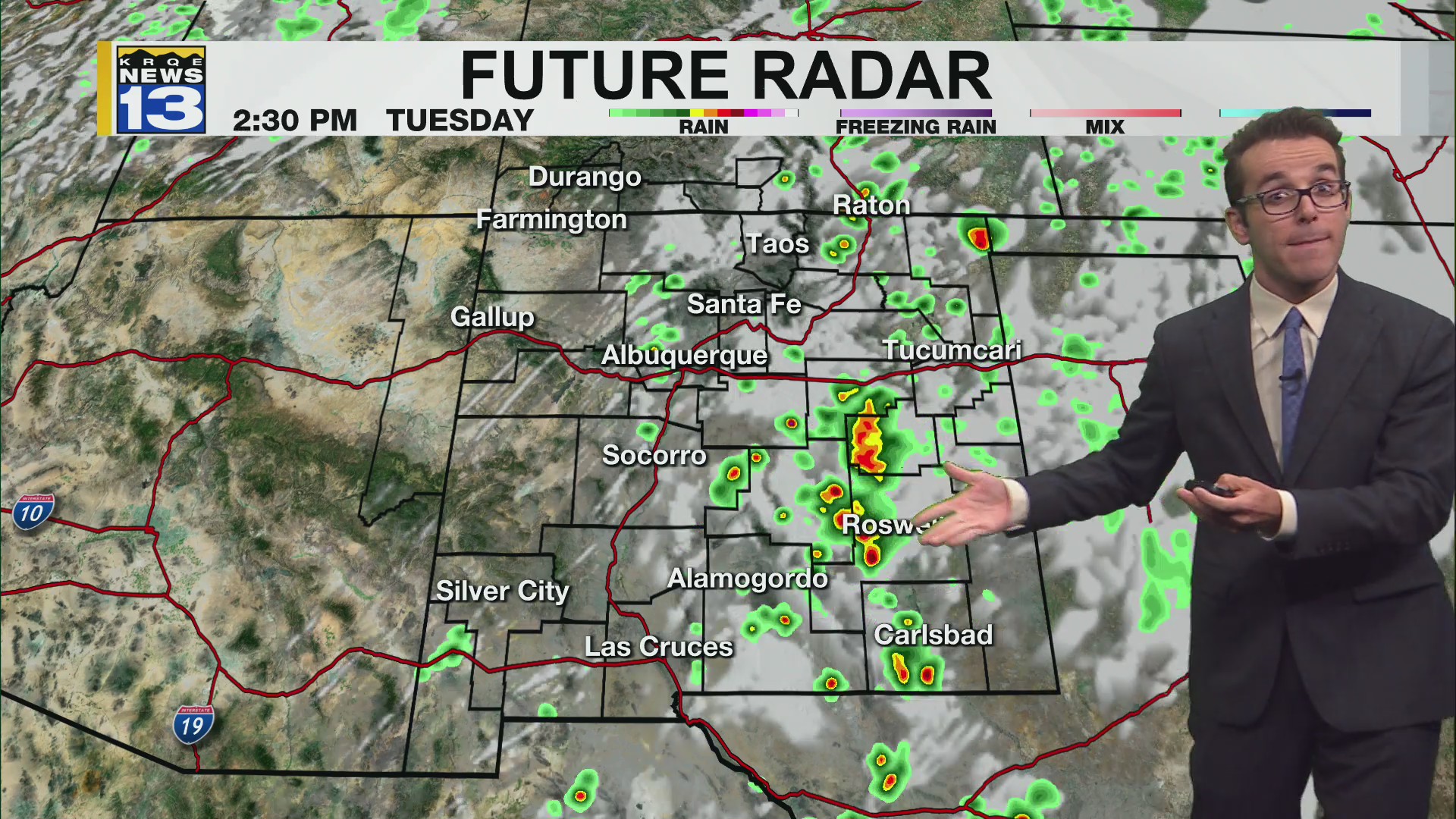 Some rain set to return & slightly cooler but gusty – KRQE NEWS 13 ...
