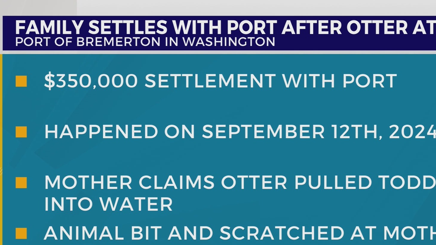 ‘Unfortunate accident’: Family of Washington toddler attacked by river ...