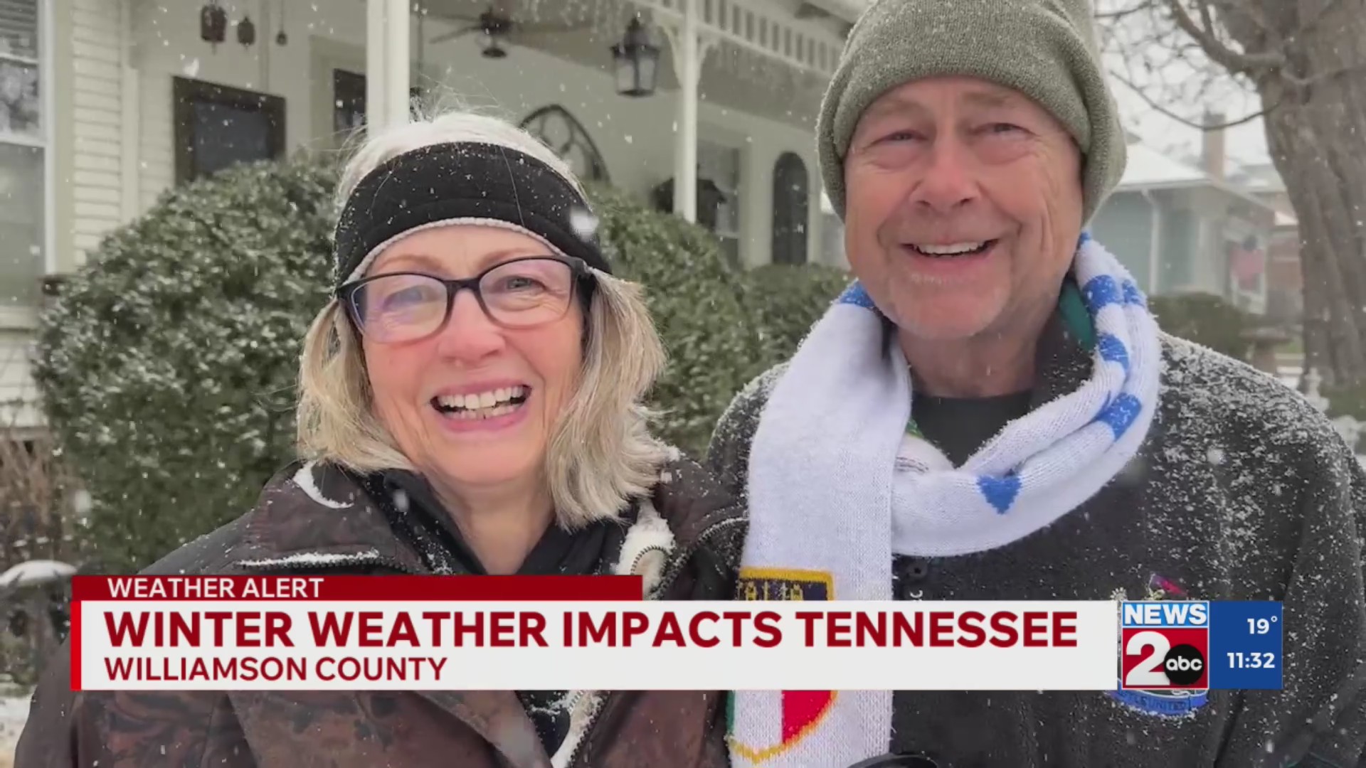 Williamson County residents react to first snowfall of 2026 – WKRN News 2