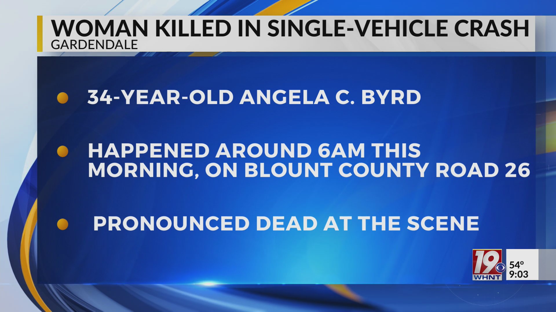 Woman killed in Blount County crash – WHNT.com