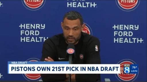 Pistons own 21st pick in NBA Draft