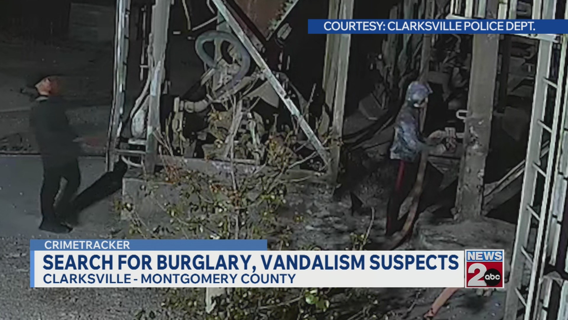 Clarksville Police searching for burglary, vandalism suspects – WKRN News 2