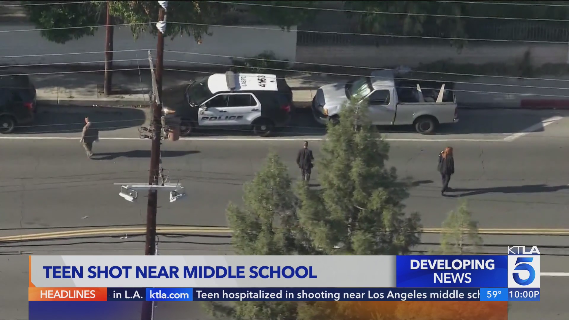 Teen shot near school in L.A.’s North Hills neighborhood – KTLA