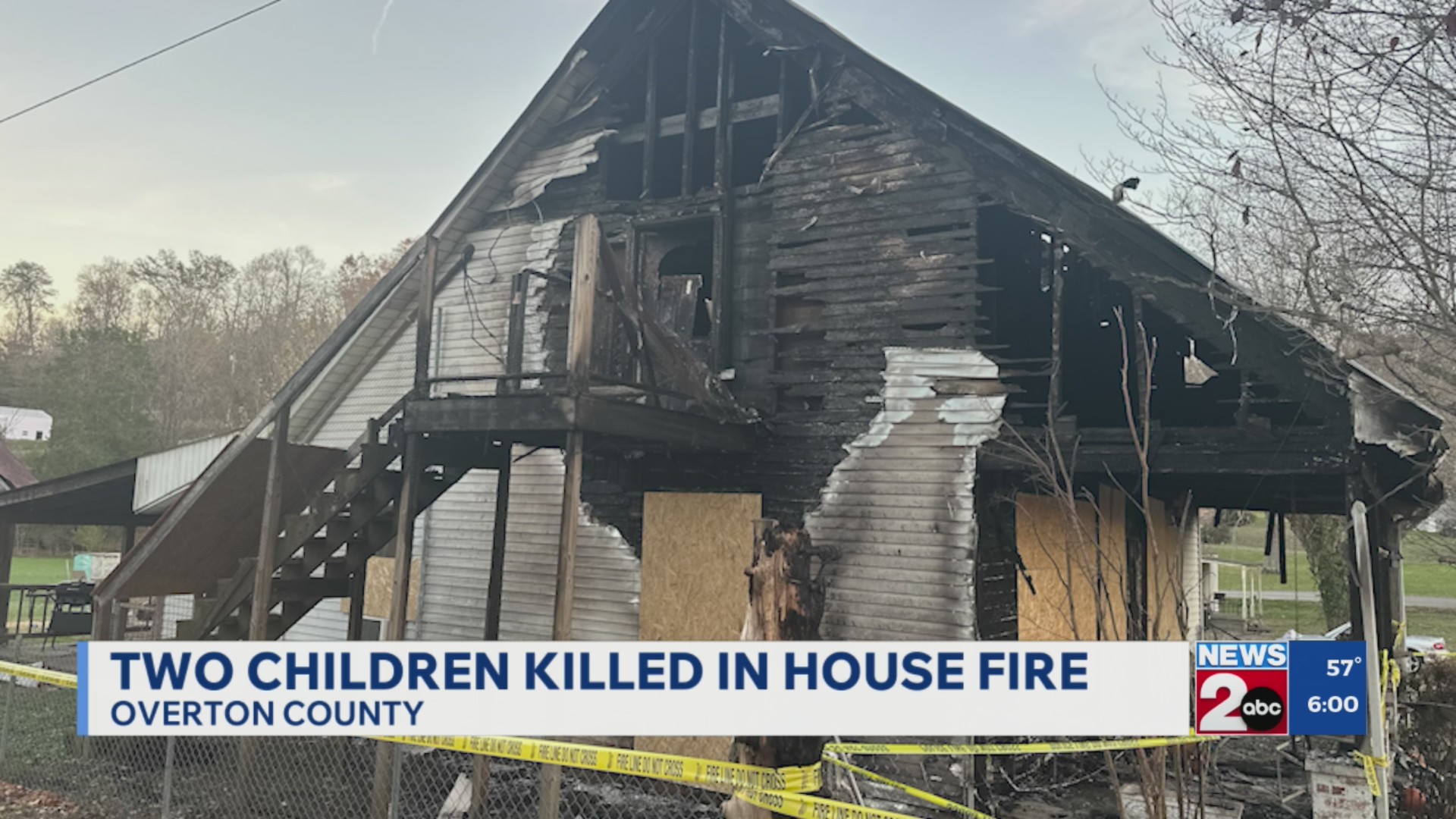 Two children killed in Overton County, TN house fire – WKRN News 2