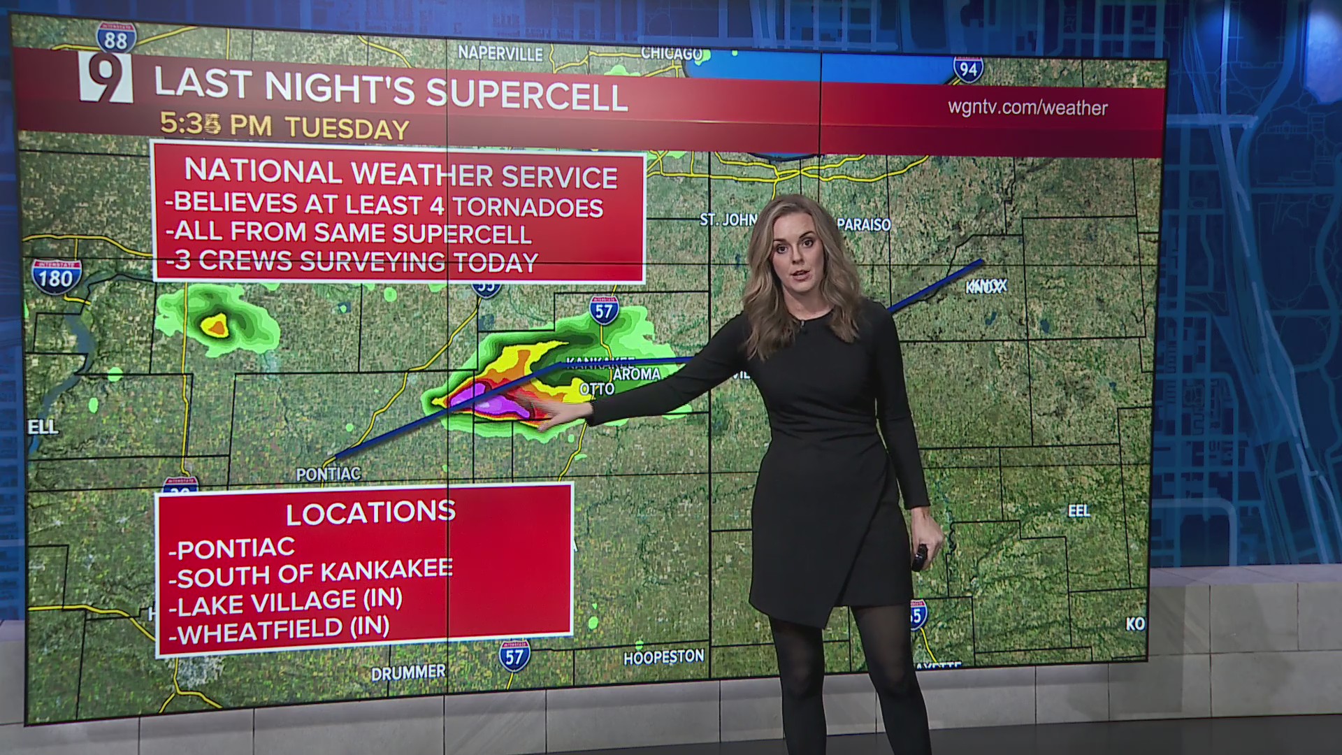 NWS: 4 suspected tornadoes touched down in Illinois & Indiana overnight ...