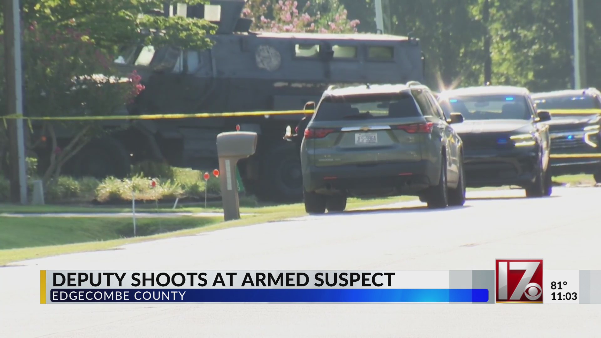 Edgecombe County Sheriff's Office investigating deputy-involved