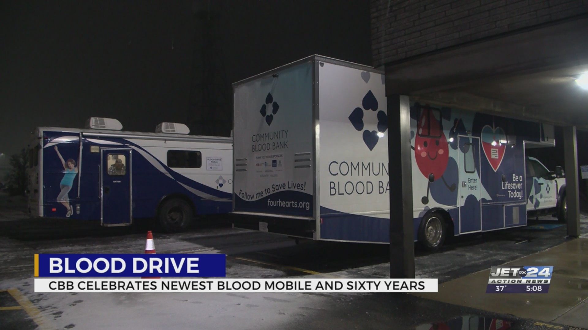 CBB shows off new bloodmobile during blood drive hosted with JET 24 ...