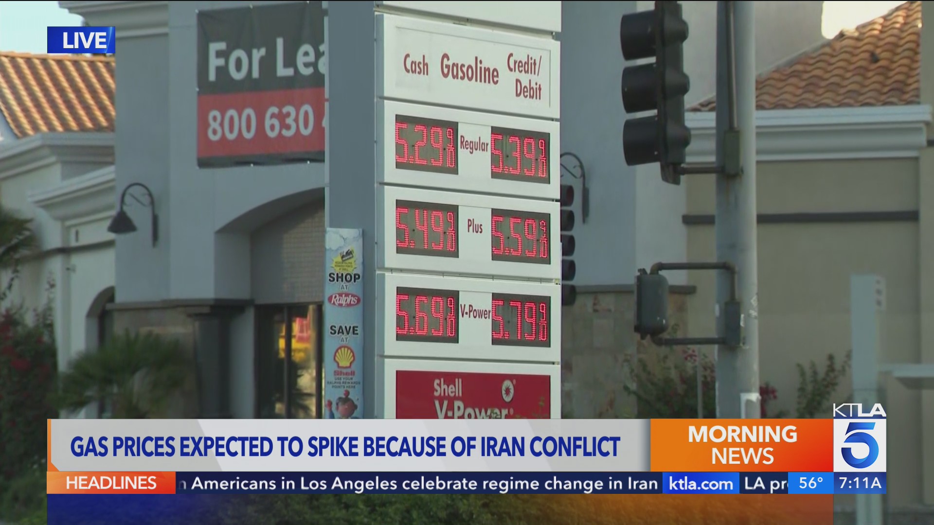Gas prices expected to spike in wake of Iran conflict – KTLA