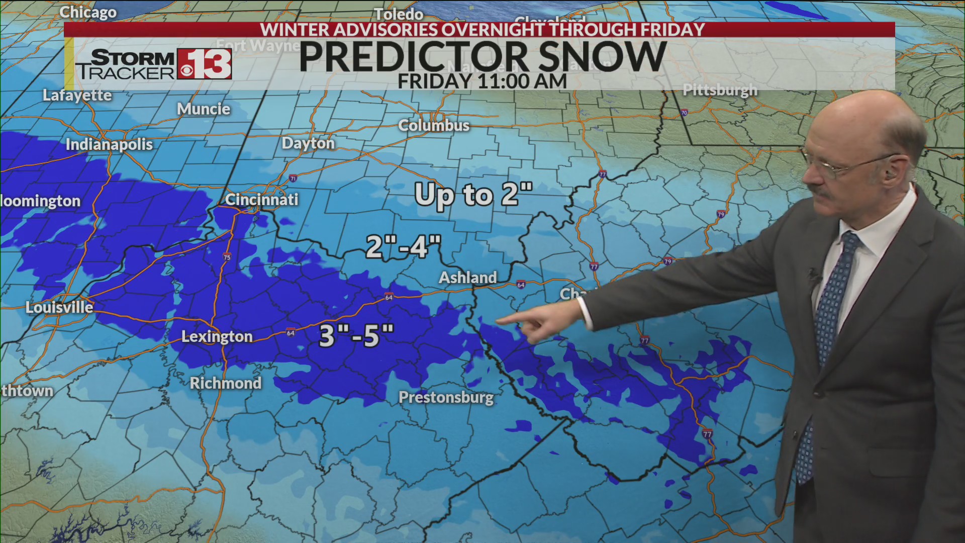 Snow and advisories for Friday December 12, 2025 – WOWK 13 News