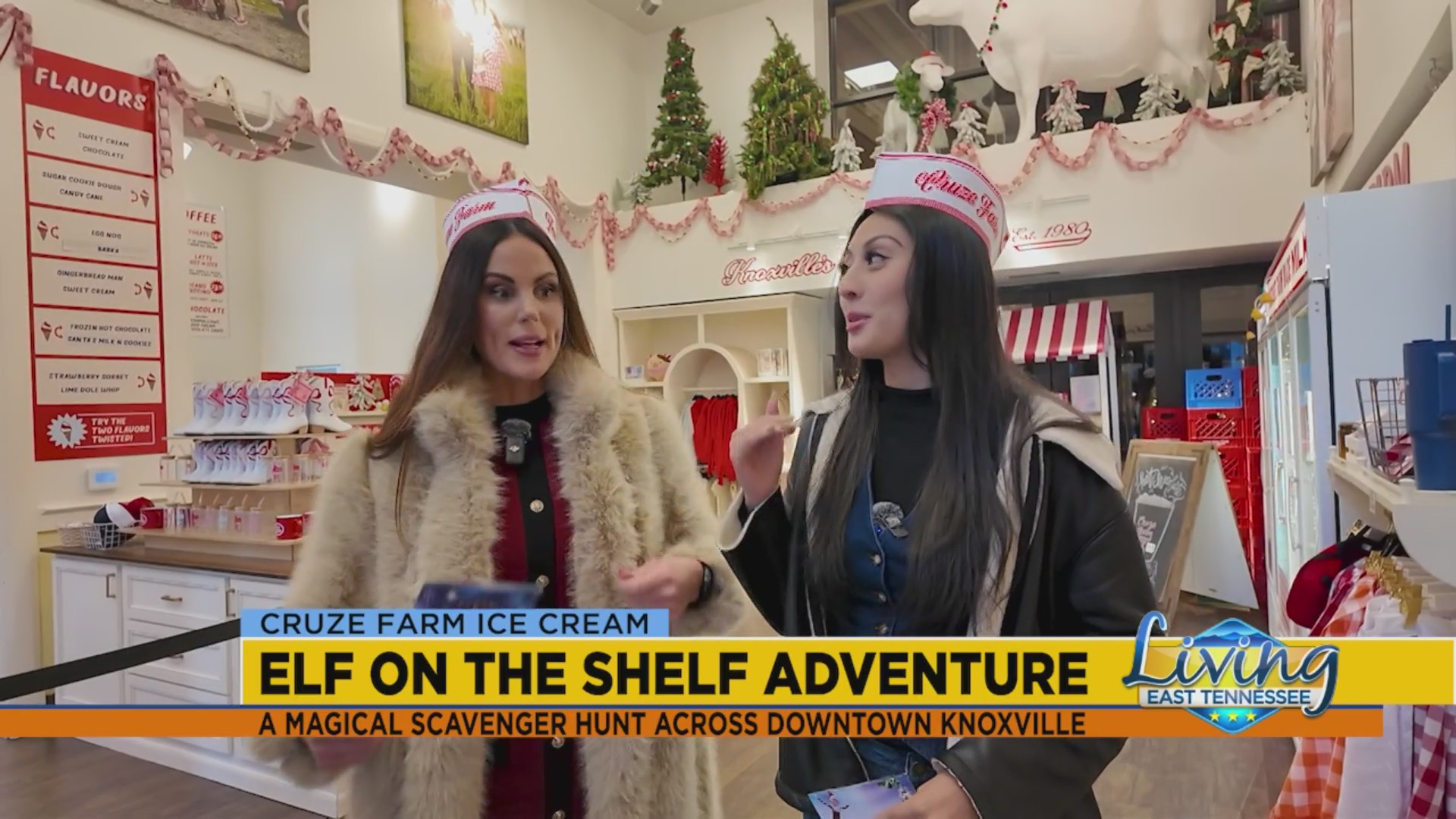 LETN’s Amber and Noemy compete in Downtown Knoxville’s Elf on the Shelf ...