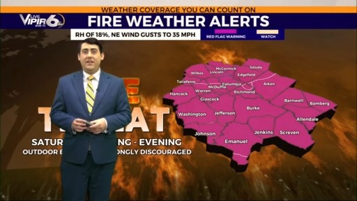 Cold front to bring gusty winds, cooler temps, and fire danger on ...